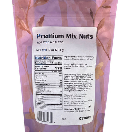 Mixed Nuts, Premium, Roasted, Salted