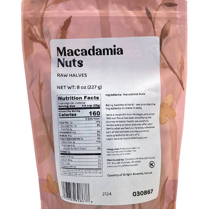 Macadamia Nut Halves