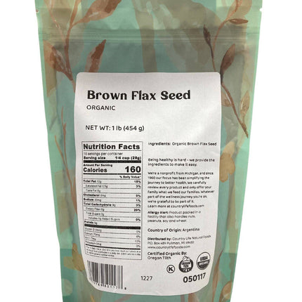 Flax Seeds, Brown, Organic