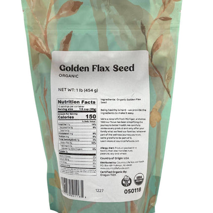 Flax Seeds, Golden, Organic