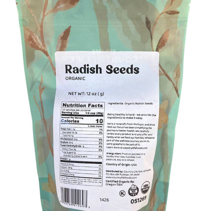 Radish Seeds, Organic