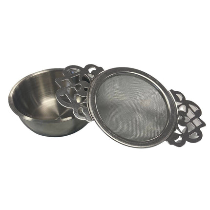 Mesh Tea Strainer With Drip Bowl