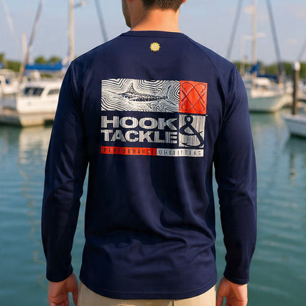 Men's Marlin Groove L/S UV Fishing Shirt