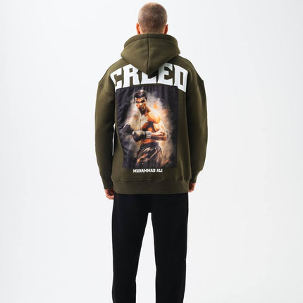 Oversize 'Creed' Muhammad Ali Graphic Hoodie - Boxing Inspired Streetwear Sweatshirt