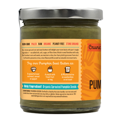 Crunchy Sprouted Pumpkin Seed Butter