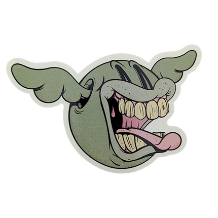 D*Face D*Dog (Open Mouth) Sticker
