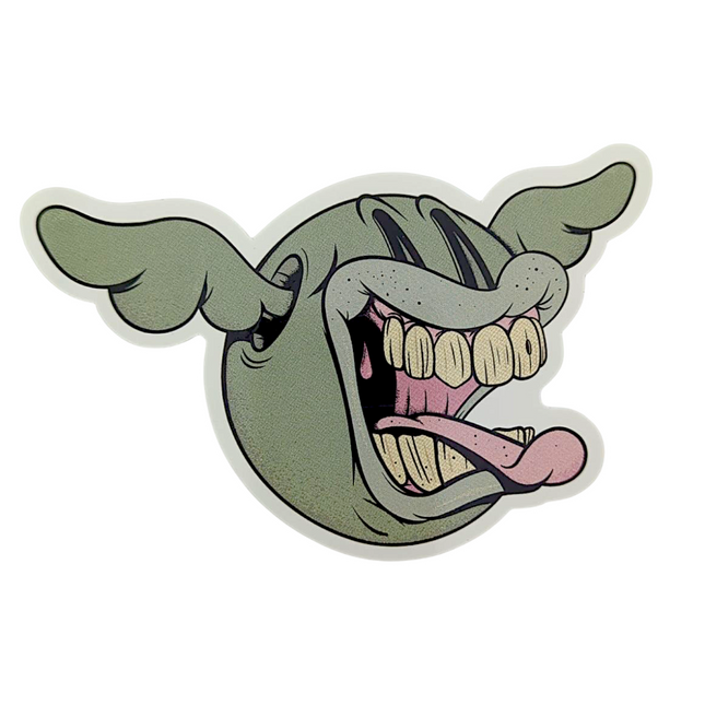 D*Face D*Dog (Open Mouth) Sticker