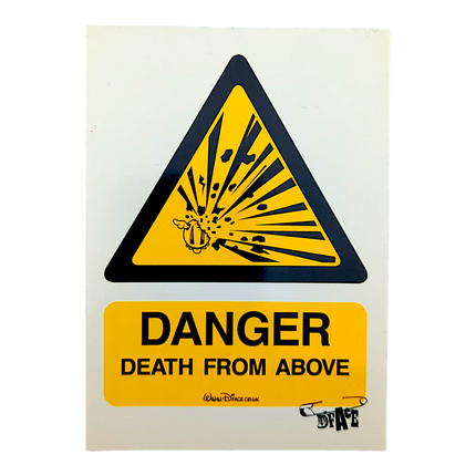 D*Face Danger Death from Above Sticker