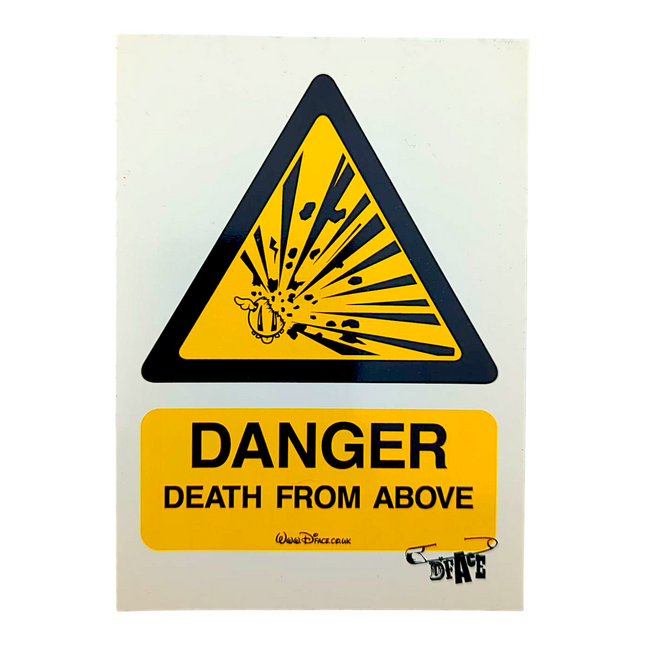 D*Face Danger Death from Above Sticker