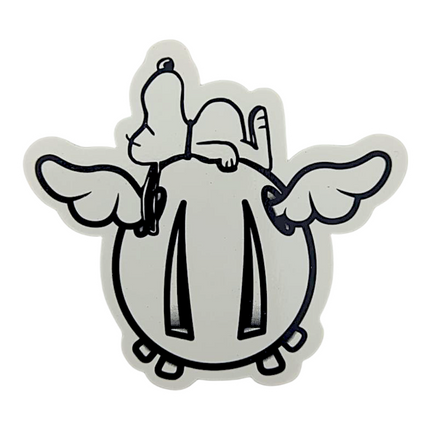 D*Face Snoopy Laying on D*Dog Sticker