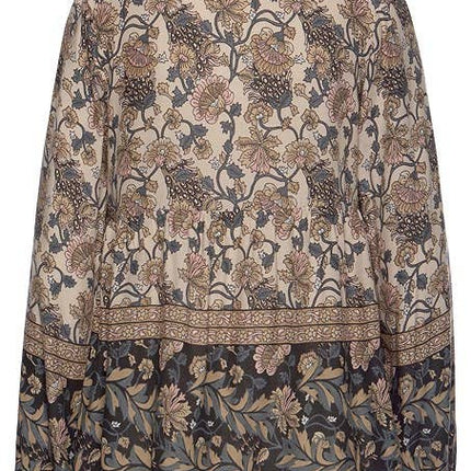 Boho Floral Peasant Blouse