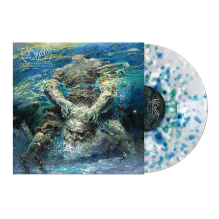Psycroptic - Divine Council on Clear w/ Blue, Sea Green & White Splatter Vinyl