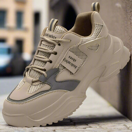 Lightweight Breathable Anti-Smash Work Shoes – Women's Safety Sneakers