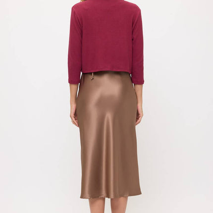 Burgundy Cashmere Like Bolero