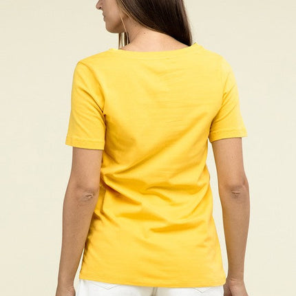 Cotton V-Neck Short Sleeve T-Shirts