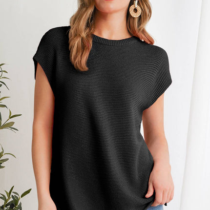 Pink Round Neck Sweater Top