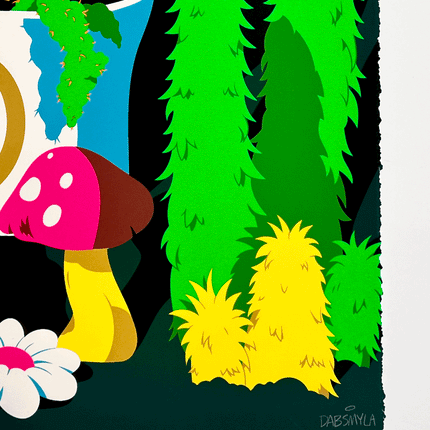 DABS MYLA “Peace Garden Meditation (Neon)” Print