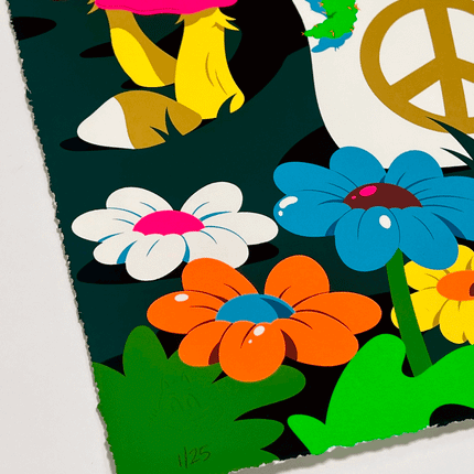 DABS MYLA “Peace Garden Meditation (Neon)” Print