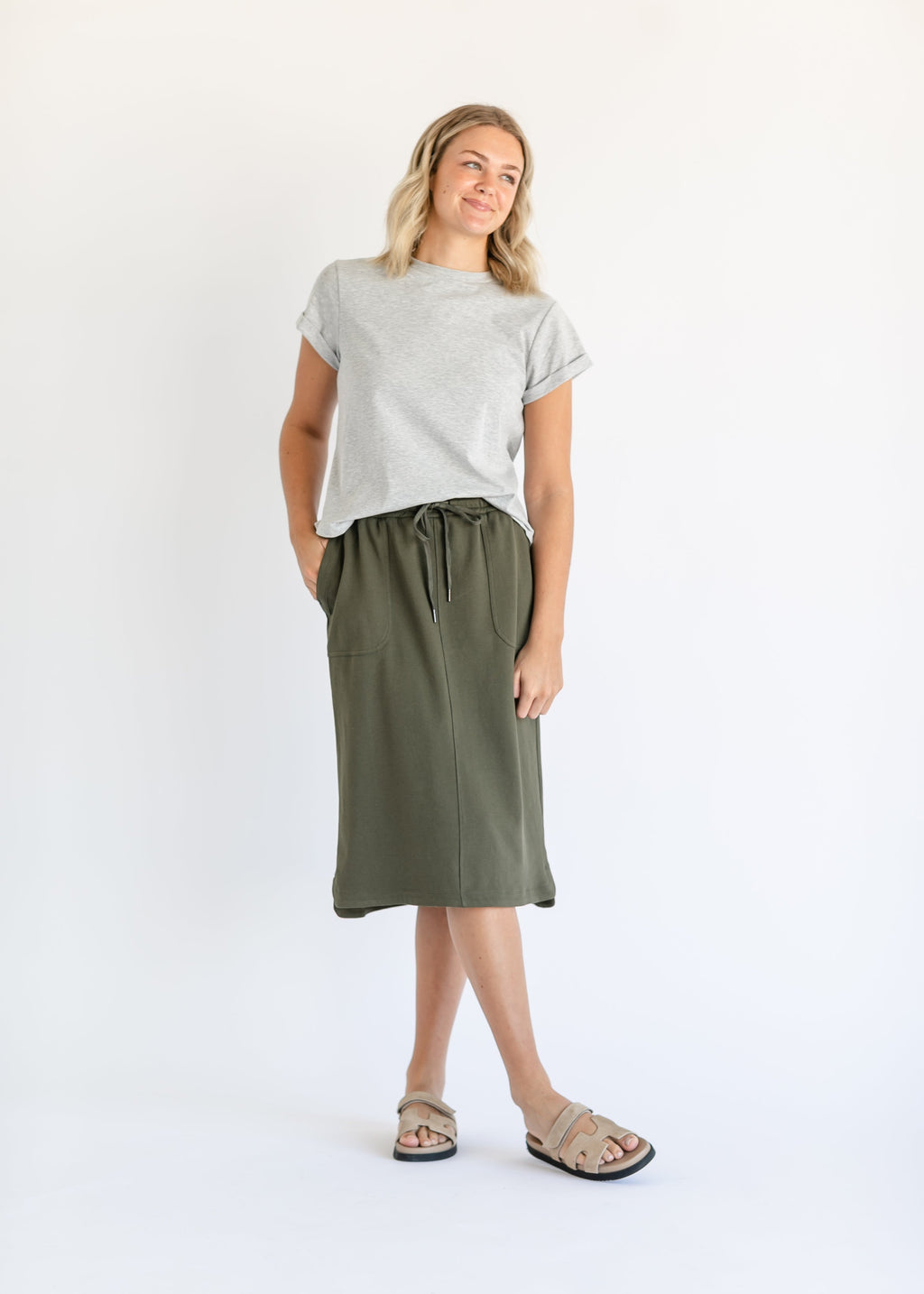 Dani Everyday Midi Skirt