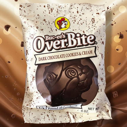 Buc-ee's Dark Chocolate Cookies & Cream OverBite