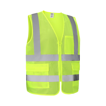 Kiwi High Visibility ANSI/ISEA 107-2020, Type R, Class 2 Dual Band Neon Safety Vest [70300]