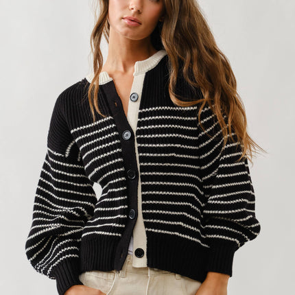 Black & White Stripe Sweater