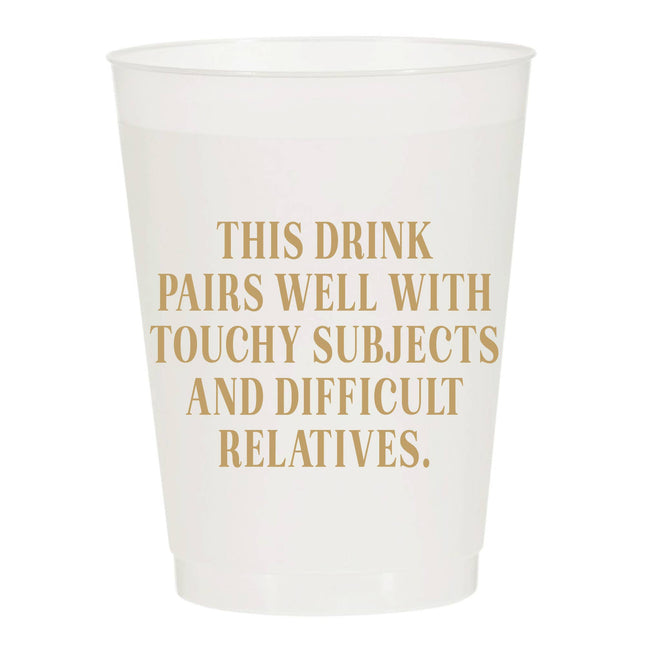 Touchy Subjects Thanksgiving Frosted Cups