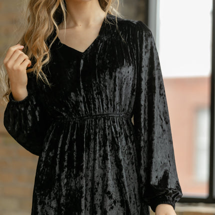 Diana Velvet Midi Dress - FINAL SALE