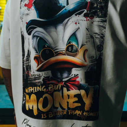 Men's Oversize 'DONALD' Graphic T-Shirt - Streetwear Comic Money Tee