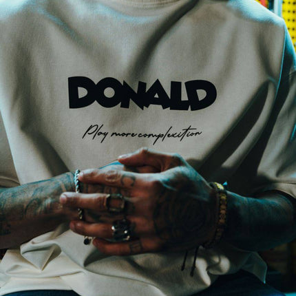 Men's Oversize 'DONALD' Graphic T-Shirt - Streetwear Comic Money Tee