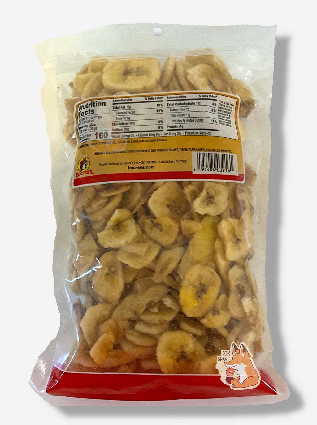 Buc-ee's Sweetened Dried Banana Chips