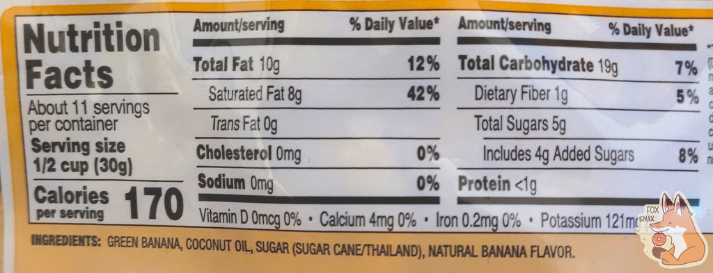 Buc-ee's Sweetened Dried Banana Chips