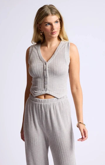 Light Gray Knit Vest