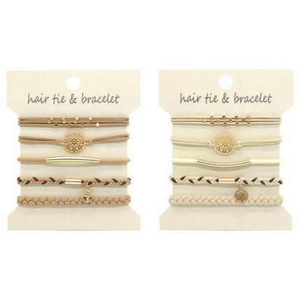 Chic Hair Tie & Bracelet Set