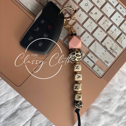 Silicone Bead Keychain -MRS
