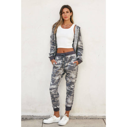 Camouflage Full-Zip Hoodie
