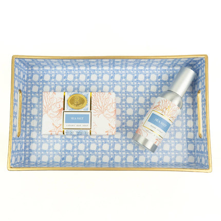 Blue/White Vanity Tray