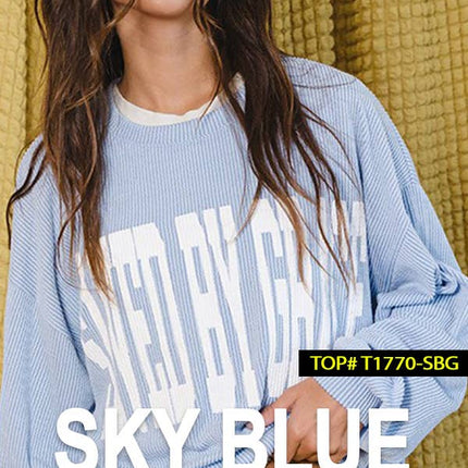 North Carolina Blue Oversized Sweatshirt