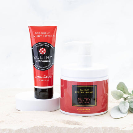 16 oz TUB of Top Shelf Luxury Lotion Sultry (wild musk)