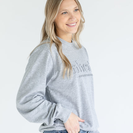Embossed Inherit Logo Crewneck Sweatshirt
