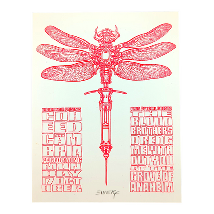 Emek Coheed & Cambria, Anaheim 2005 Mini Print