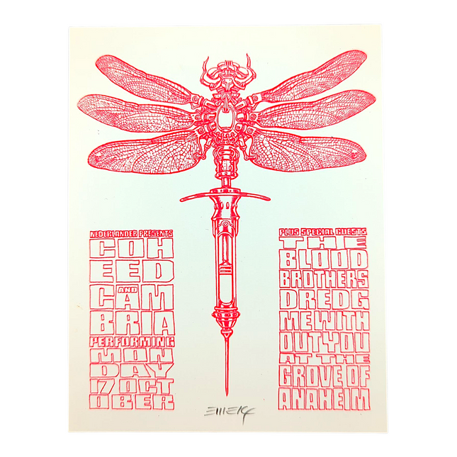 Emek Coheed & Cambria, Anaheim 2005 Mini Print
