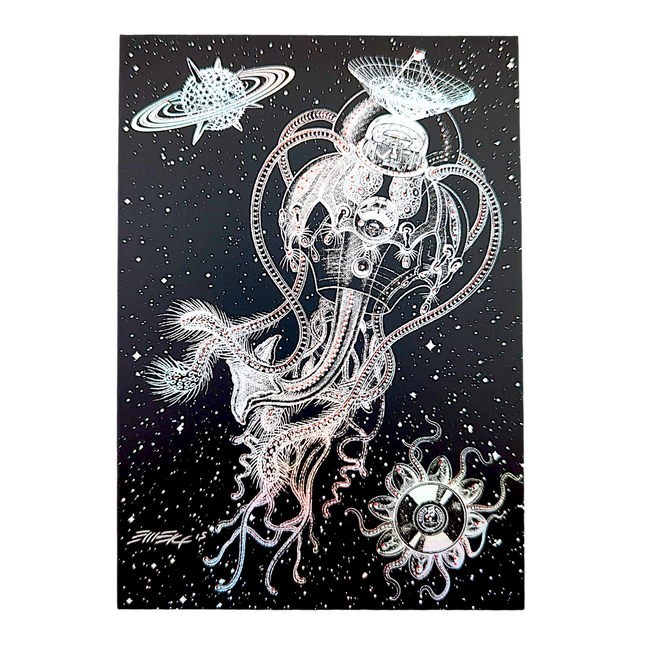Emek Microorganism Satellite Foil Mini Print