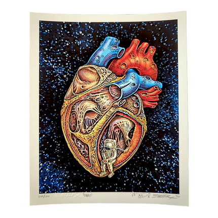 Emek “Space Heart” Mini Print