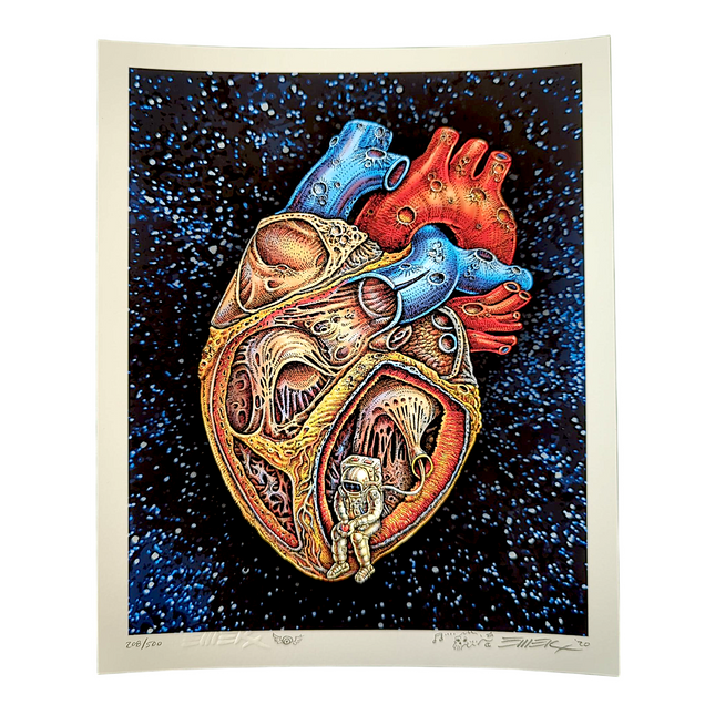 Emek “Space Heart” Mini Print