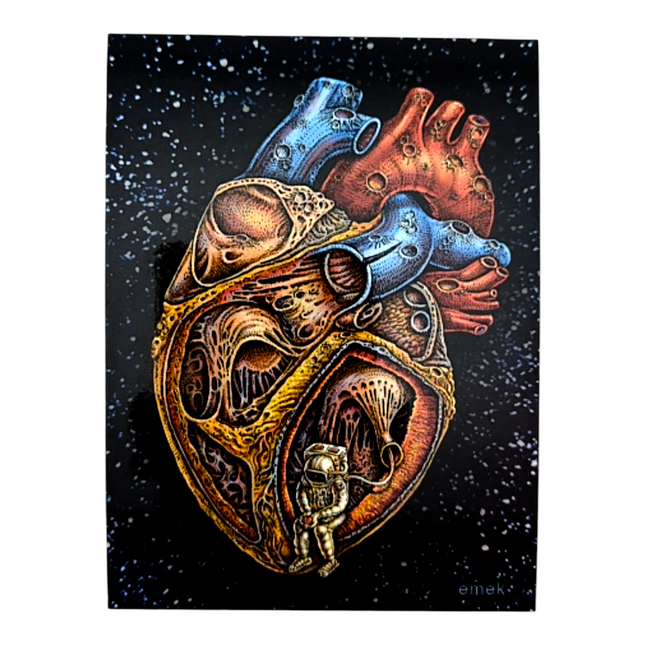 Emek Space Heart Sticker