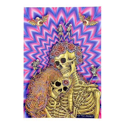 Emek "They Loved Each Other (Eye Fry)" Blotter Print - Printer's Proof