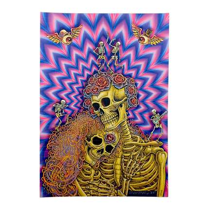 Emek "They Loved Each Other (Eye Fry)" Blotter Print