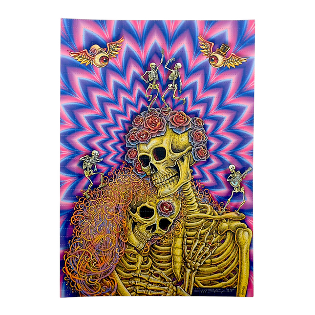 Emek "They Loved Each Other (Eye Fry)" Blotter Print