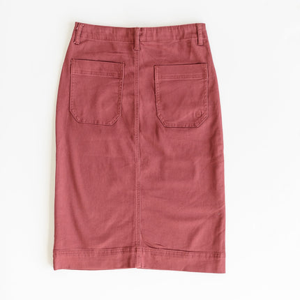 Erica Cotton Twill Midi Skirt